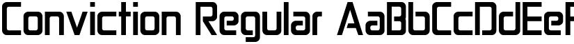Conviction Regular font