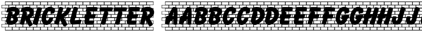 Brickletter font