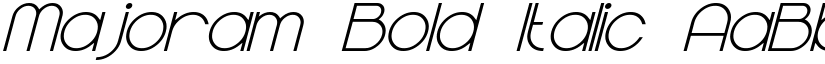 Majoram Bold Italic font