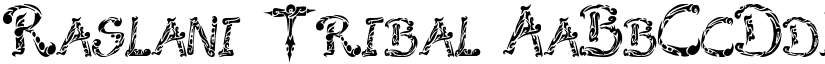 Raslani Tribal font download