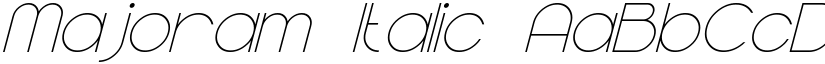 Majoram Italic font