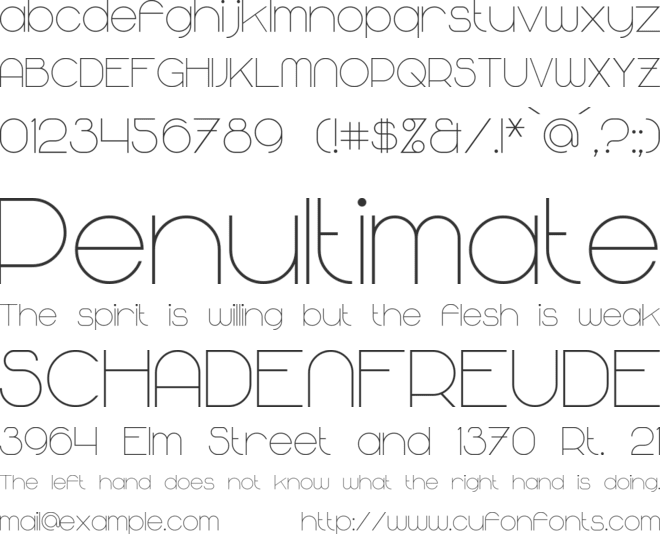 Majoram font preview