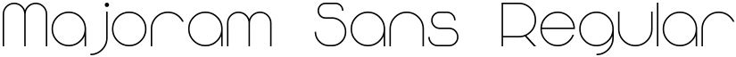 Majoram Sans Regular font