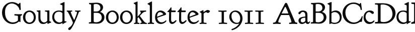 Goudy Bookletter 1911 font download