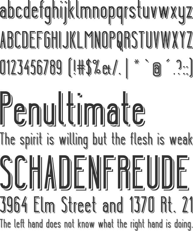 Ygraine font preview