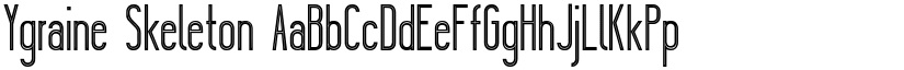 Ygraine Skeleton font