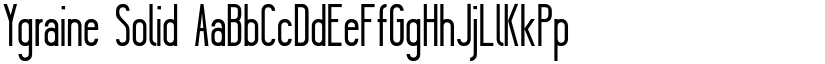 Ygraine Solid font