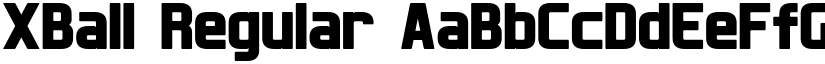 XBall Regular font