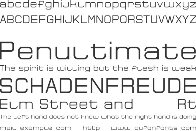 Bocemina font preview