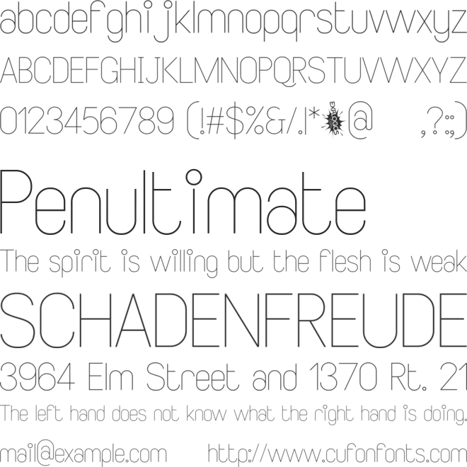 Smiley font preview