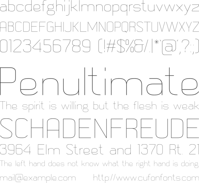 MetricNavy font preview