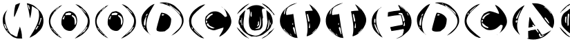 WoodcuttedCapsInversFS font