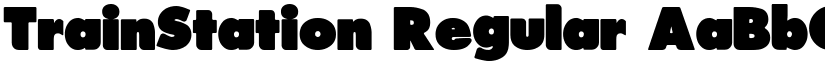 TrainStation font download