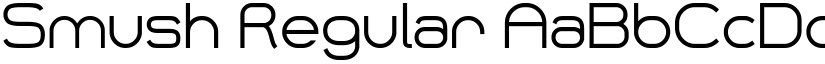 Smush Regular font