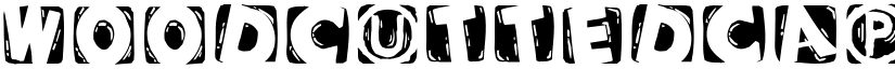 WoodcuttedCapsInvers font