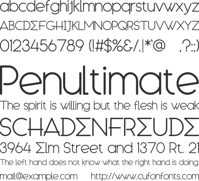 ENGCARNATION font preview