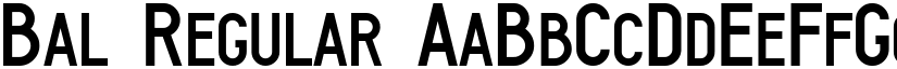 Bal Regular font
