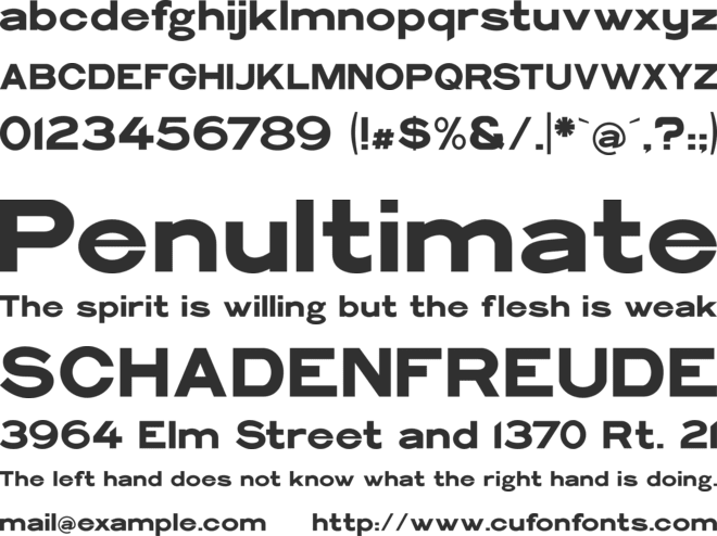 Philadelphian-Gothic font preview