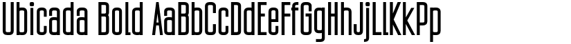 Ubicada Bold font