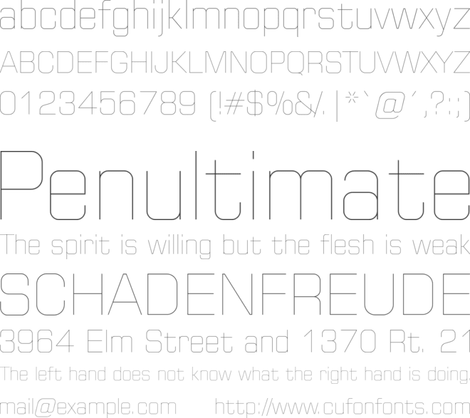 Huntkey font preview