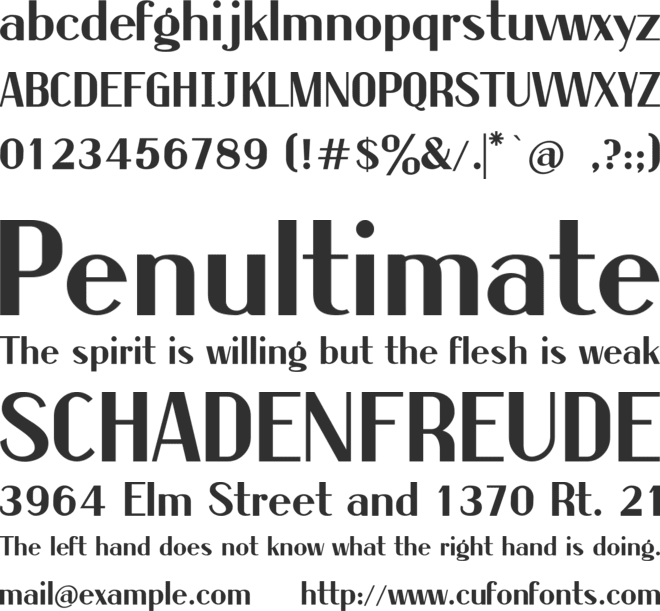 Raung Rivs font preview