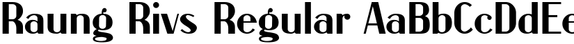 Raung Rivs Regular font