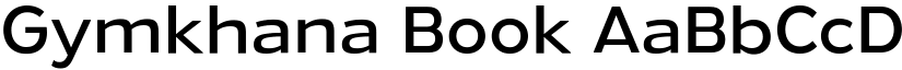 Gymkhana Book font