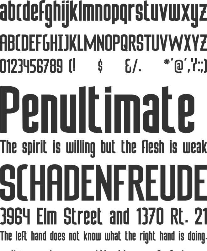 Sufficit font preview