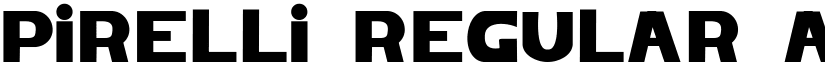 Pirelli Regular font