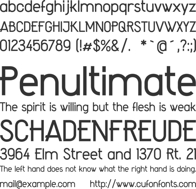 Amateur font preview