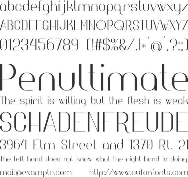 HighSociety font preview