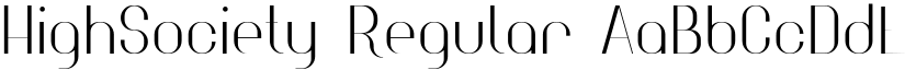 HighSociety Regular font