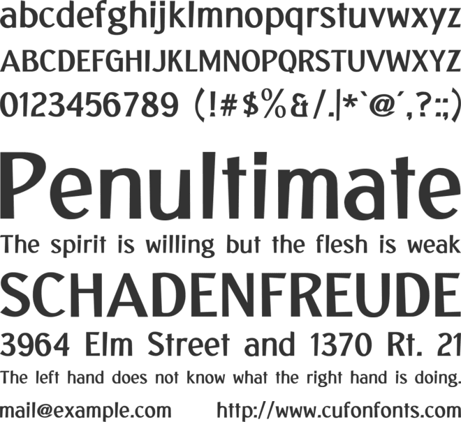 Sunda Prada font preview