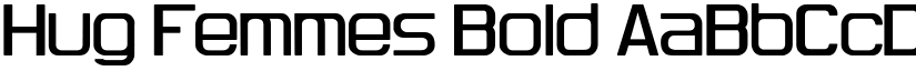 Hug Femmes Bold font
