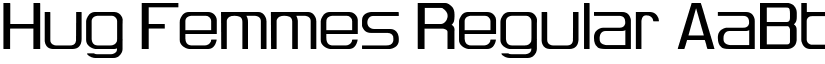 Hug Femmes Regular font