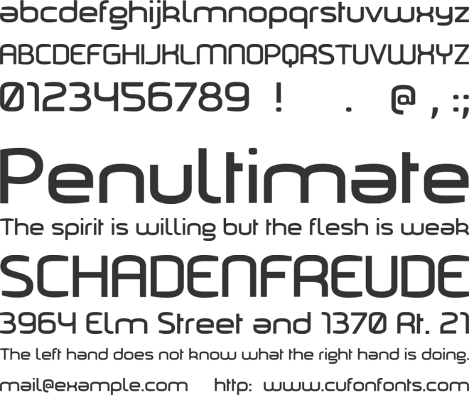 Marilou font preview