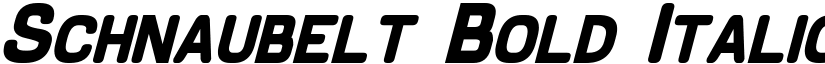 Schnaubelt Bold Italic font