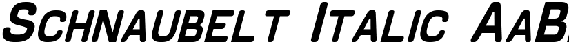 Schnaubelt Italic font