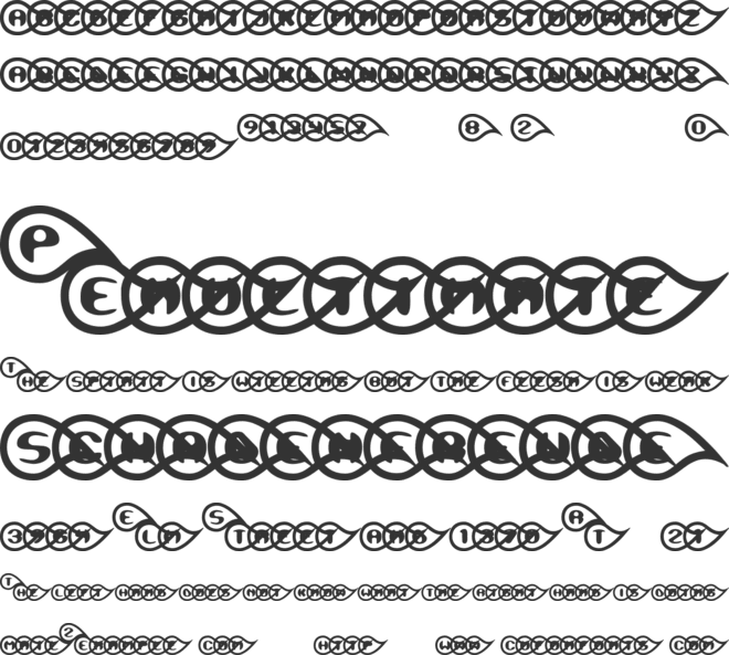 Tearful BRK font preview