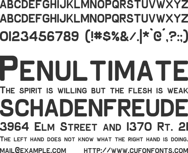 Schnaubelt font preview