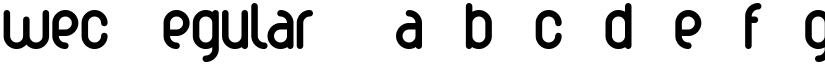 wec Regular font