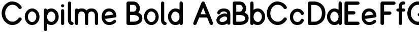 Copilme Bold font