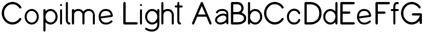 Copilme Light font