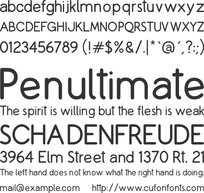 Copilme font preview