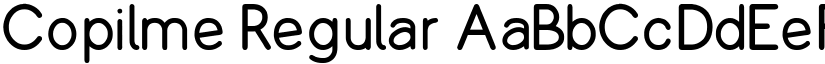 Copilme Regular font