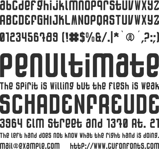 Patinio Rotulo font preview