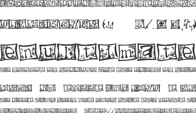 Indezonefont - creative font preview