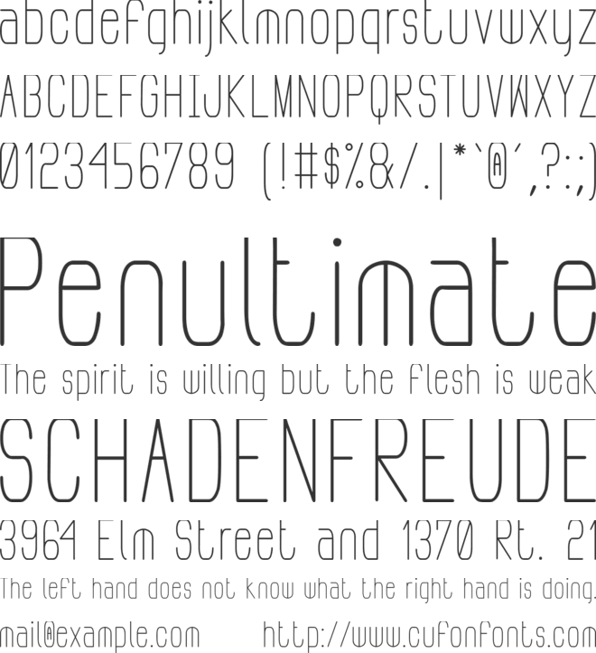 Pudahuel Sans font preview