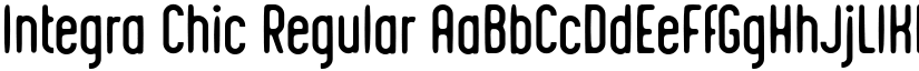 Integra Chic Regular font