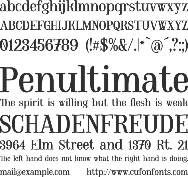 Mount  PERSONAL USE ONLY font preview